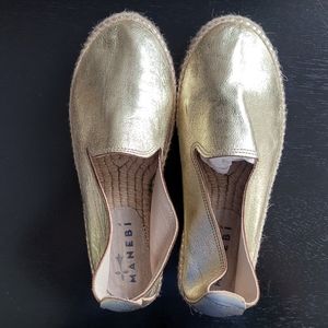 Gold Manebi Slip-on espadrilles size 39